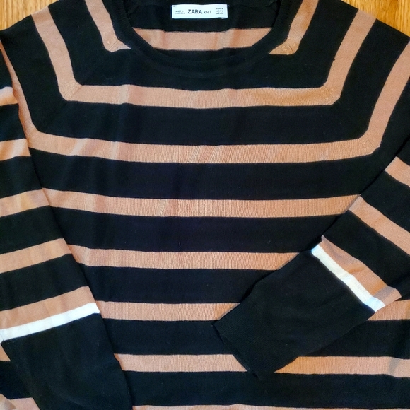 Zara Striped Sweater size medium - Picture 2 of 5